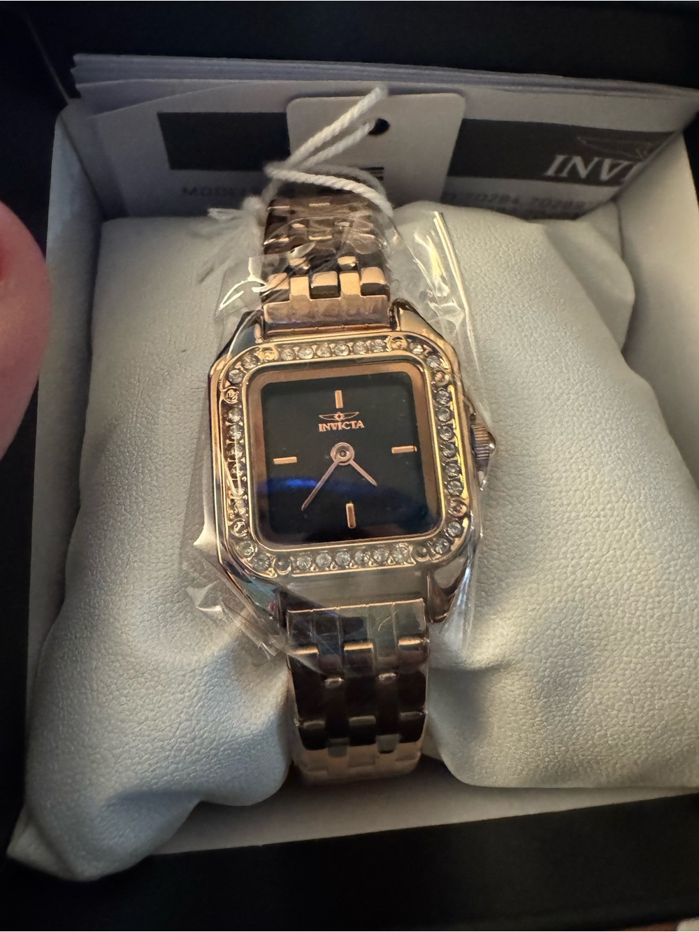 NEW IN BOX ROSE GOLD INVICTA CRYSTAL WATCH 70353 MSRP: $289